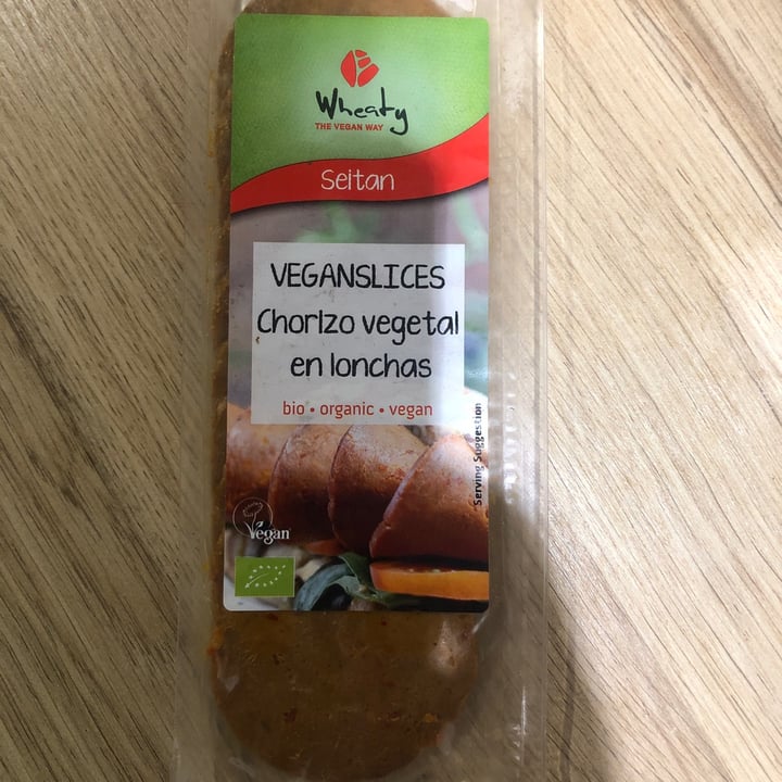 photo of Wheaty Chorizo Vegetal en Lonchas shared by @training-ground on  02 Oct 2022 - review