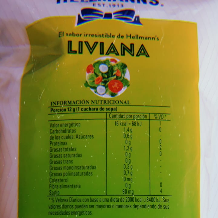 photo of Hellmann’s Mayonesa Liviana shared by @nanicuadern on  28 Oct 2021 - review