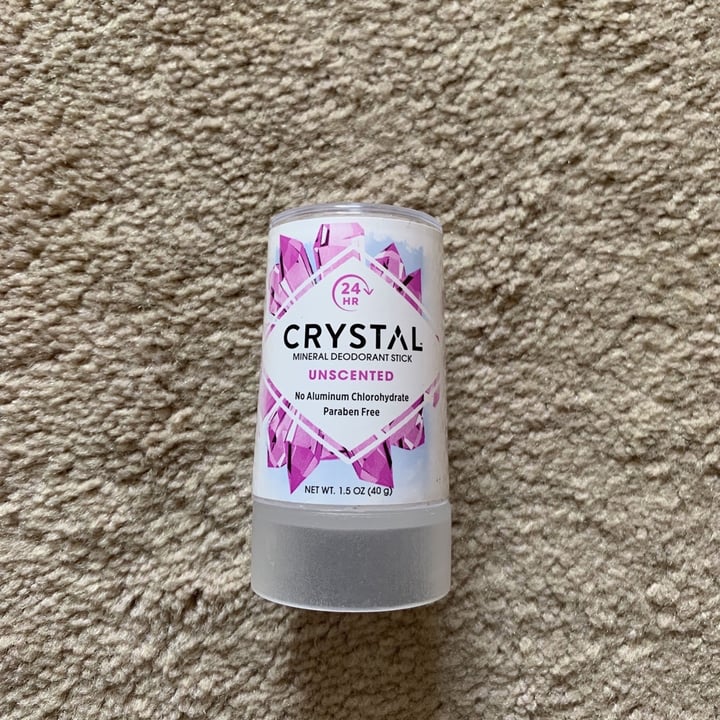 photo of CRYSTAL  Mineral Deodorant Stick - Unscented shared by @hannahrosenoff on  04 Feb 2020 - review