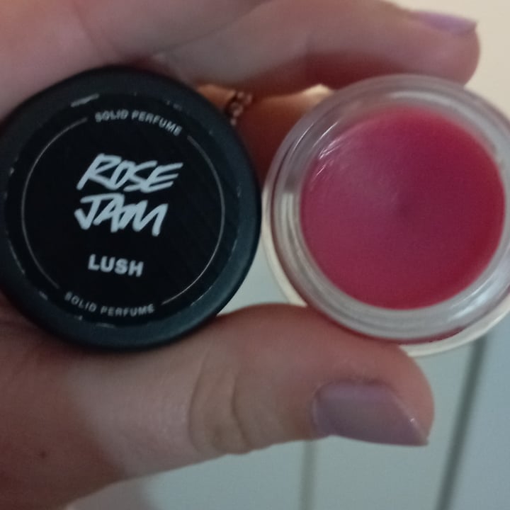 LUSH Fresh Handmade Cosmetics Rose Jam Solid Perfume Review abillion