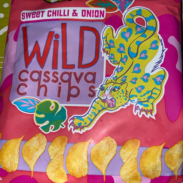 photo of Wild cassava chips Sweet chilli and onion crisps shared by @thebrummievegan on  29 May 2021 - review