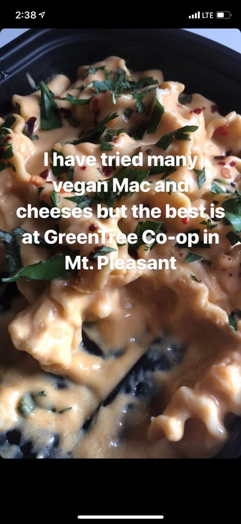 photo of GreenTree Cooperative Grocery Mac and Cheese shared by @kayleegoose on  25 Mar 2019 - review
