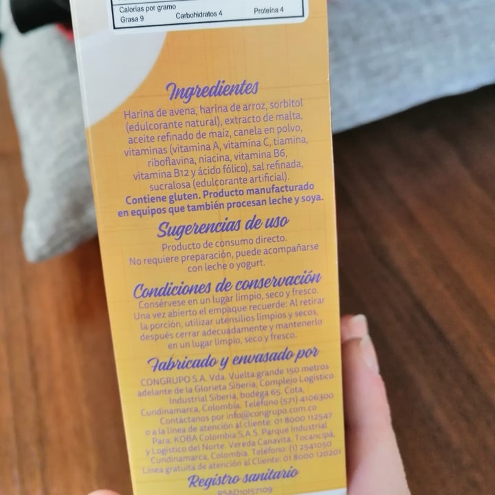 review photo of Fit graan Cereal de avena y canela shared by @bekindco on 12 Oct 2020 - review
