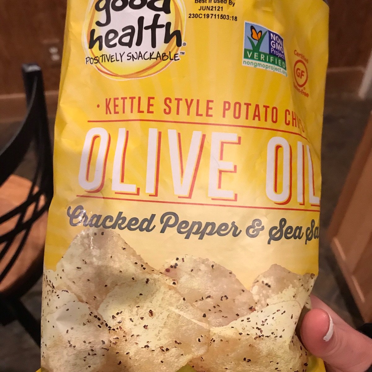 UTZ Snacks Good Health Olive oil salt and pepper potato chips Reviews