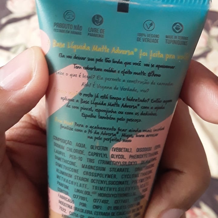 photo of Adversa Base efeito matte shared by @brunamendes on  17 Apr 2022 - review