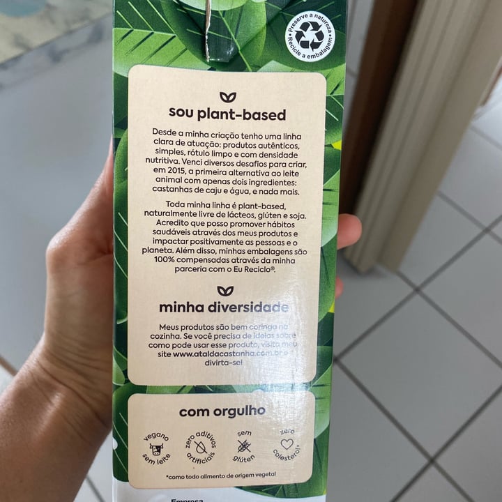 review photo of A Tal da Castanha Bebida vegetal shared by @samia111 on 23 May 2022 - review