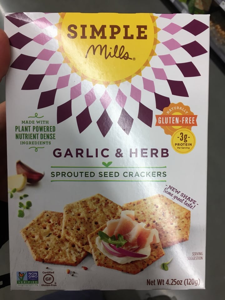 photo of Simple Mills Garlic and Herb shared by @miguel9 on  29 Dec 2019 - review