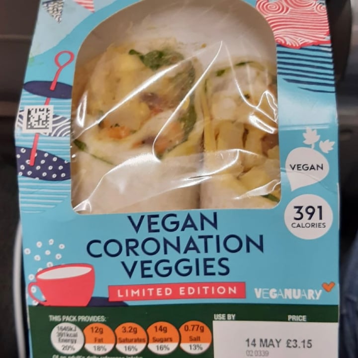 review photo of Boots vegan coronation veggies shared by @aryan26 on 14 May 2022 - review