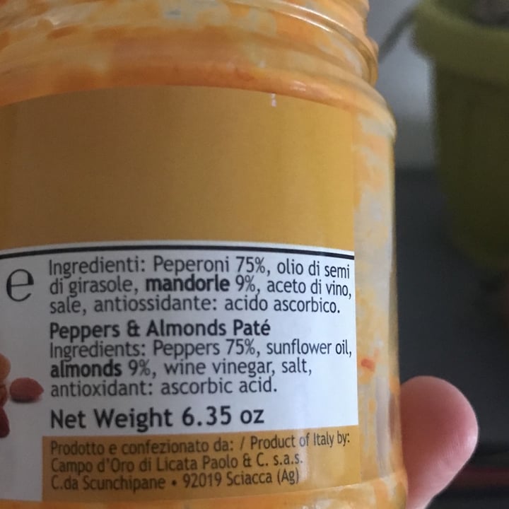 review photo of Campo D'oro Paté di Peperoni e Mandorle shared by @losbombins on 27 May 2022 - review