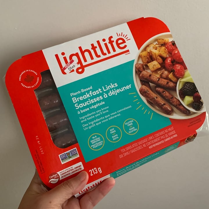 photo of Lightlife Plant Based Breakfast Links Sausage shared by @seitanjunkie on  30 Apr 2021 - review