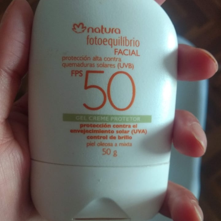 photo of Natura Fotoequilibrio Facial Gel Crema Protectora FPS 50 shared by @beluqra on  25 Mar 2022 - review