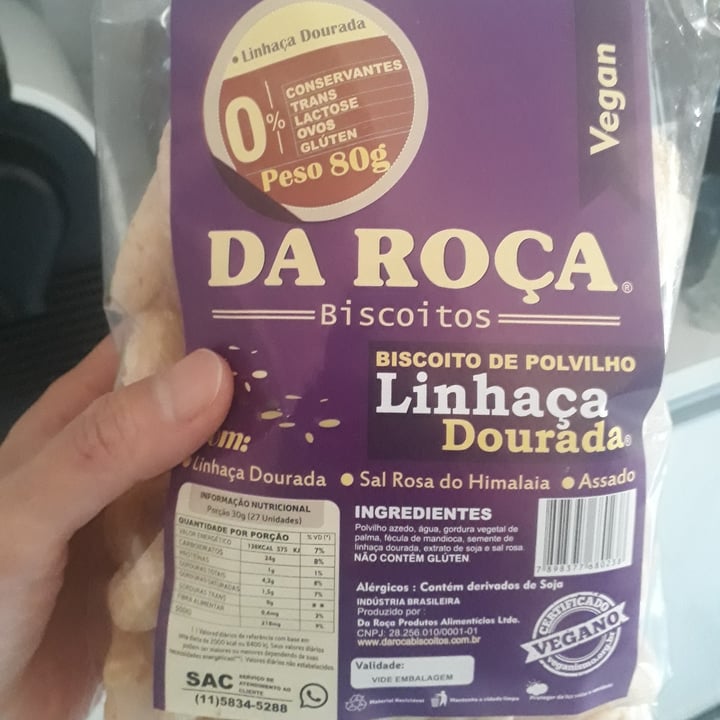 photo of Da Roça Biscoito de polvilho linhaça dourada shared by @karinkawasaki on  05 Jul 2022 - review