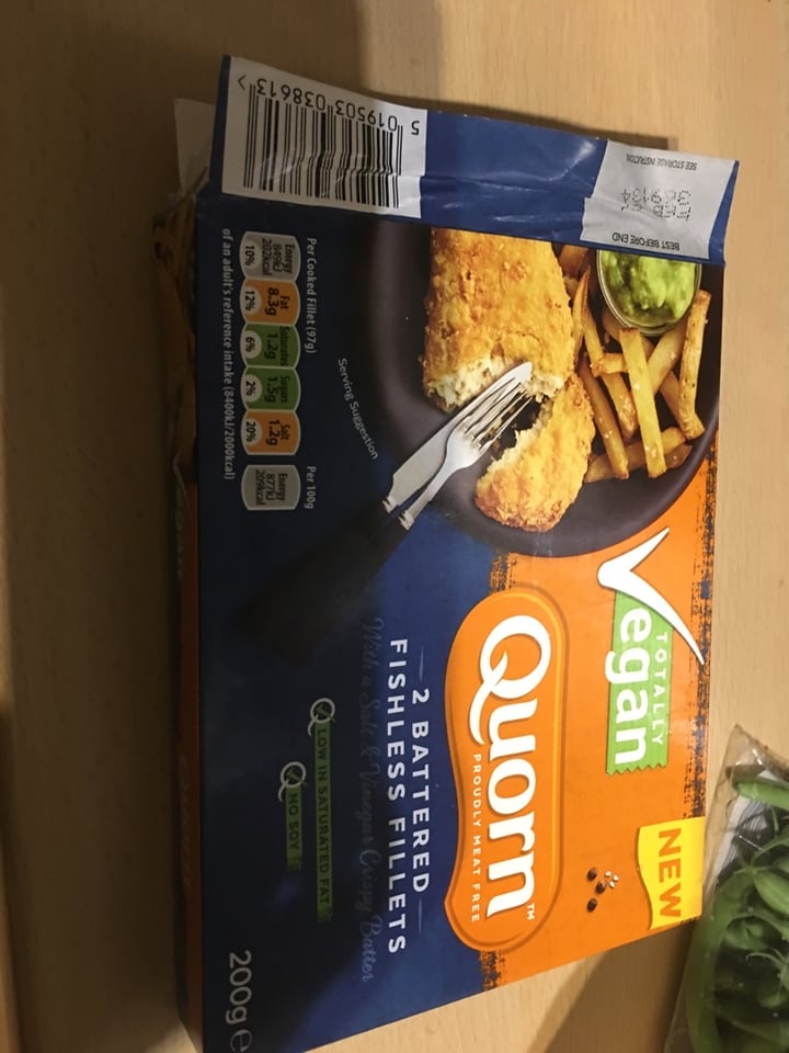 review photo of Quorn 2 Battered Fish Free Fillets shared by @agnavy on 04 Jan 2020 - review