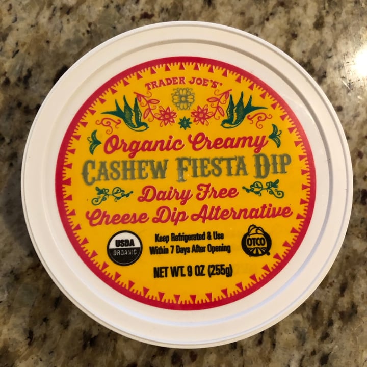 photo of Trader Joe's Organic Creamy Cashew Fiesta Dip shared by @sadarice on  09 Jan 2021 - review
