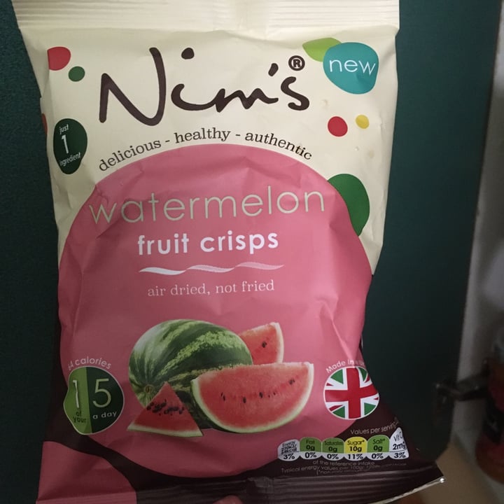 photo of Nims Watermelon crisps shared by @beckydied on  26 May 2020 - review