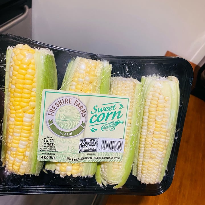 photo of Freshire Farms by ALDI Sweet corn shared by @santo-vegano on  05 Nov 2021 - review