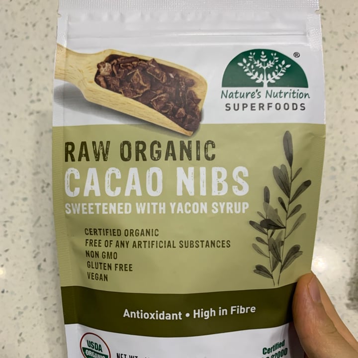 photo of Nature's Nutrition Raw Organic Cacao Nibs shared by @nourishplant on  17 Aug 2021 - review