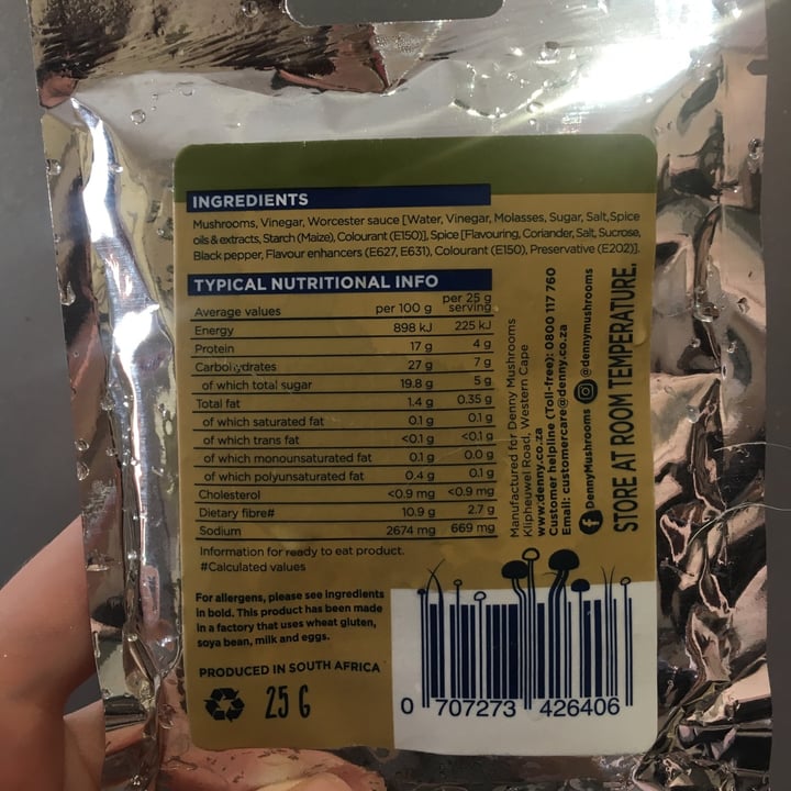 review photo of Denny Mushroom biltong shared by @veggiestephie on 30 Dec 2020 - review
