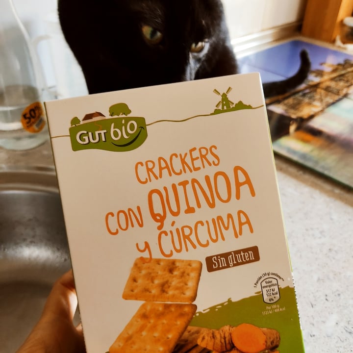 photo of GutBio Crackers Con Quinoa Y Cúrcuma shared by @anniev on  28 May 2021 - review