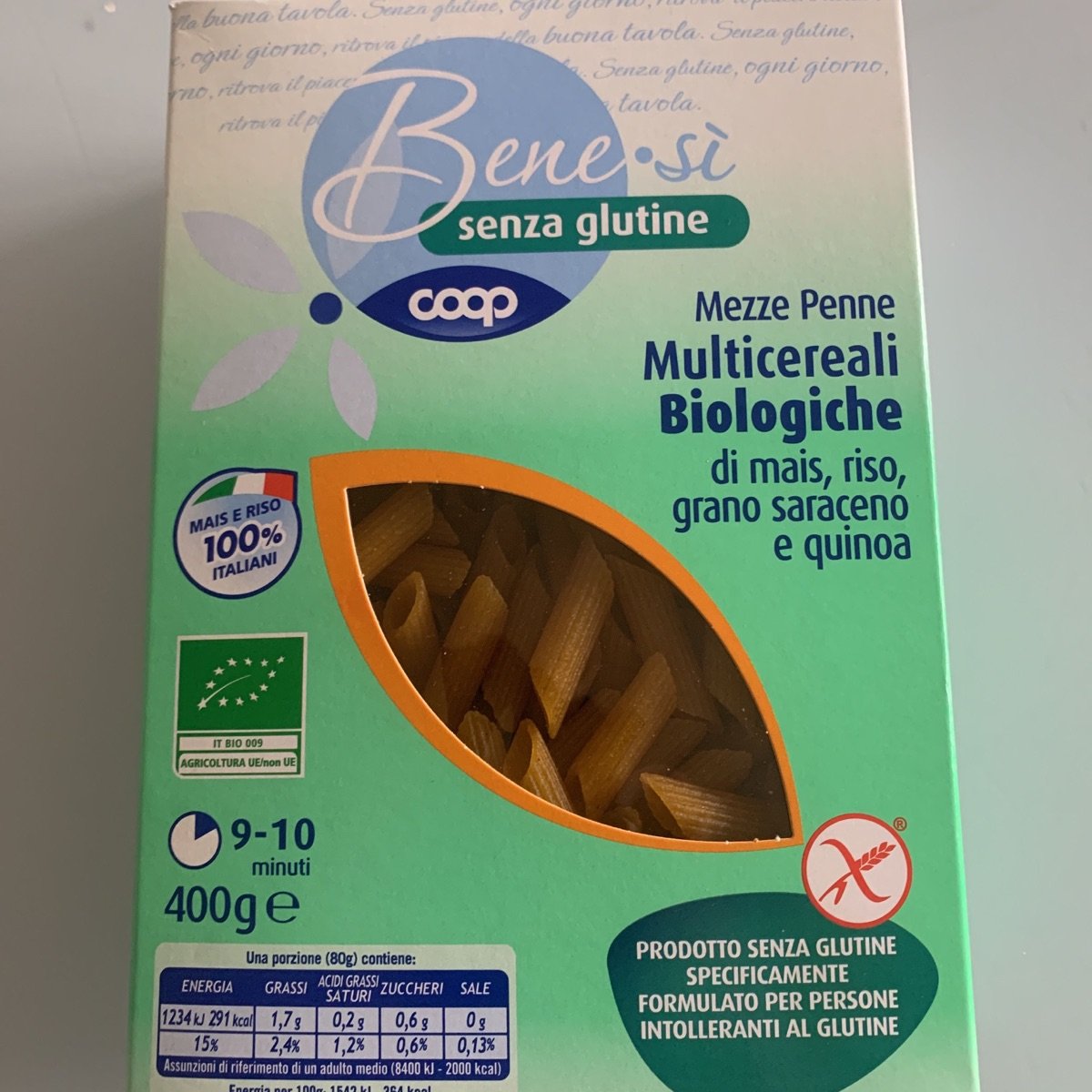 Mezze penne multicereali from Bene.Si coop - Vegan Product Reviews ...