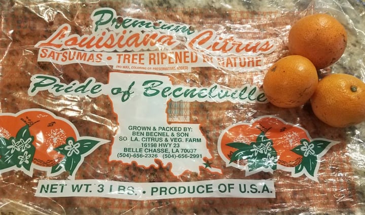 photo of Ben Becnel & Son Pride Of Becnelville Tree Ripened Satsumas shared by @southernplanteaters on  30 Jan 2020 - review