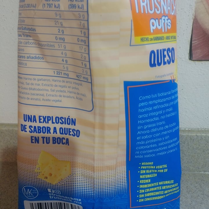 photo of Trusnack Trusnack Puffs Queso shared by @vndrgvnd on  24 Nov 2022 - review