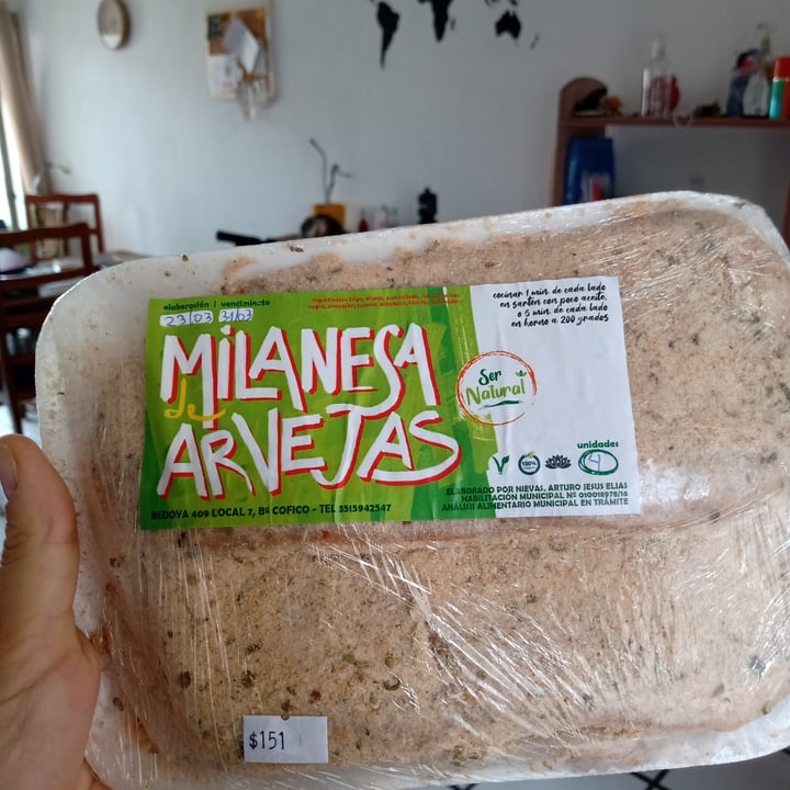 photo of Ser Natural Milanesa De Arvejas shared by @luciaduran on  25 Mar 2021 - review