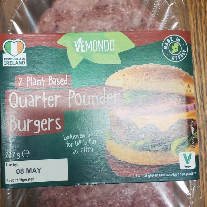 photo of Vemondo 2 Plant Based Quarter Pounder Burger shared by @cleber on  29 Apr 2022 - review