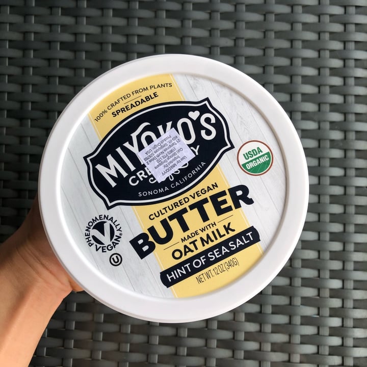 photo of Miyoko's Creamery Butter Made With Oat Milk Hint Of Sea Salt shared by @germainew on  08 Oct 2021 - review