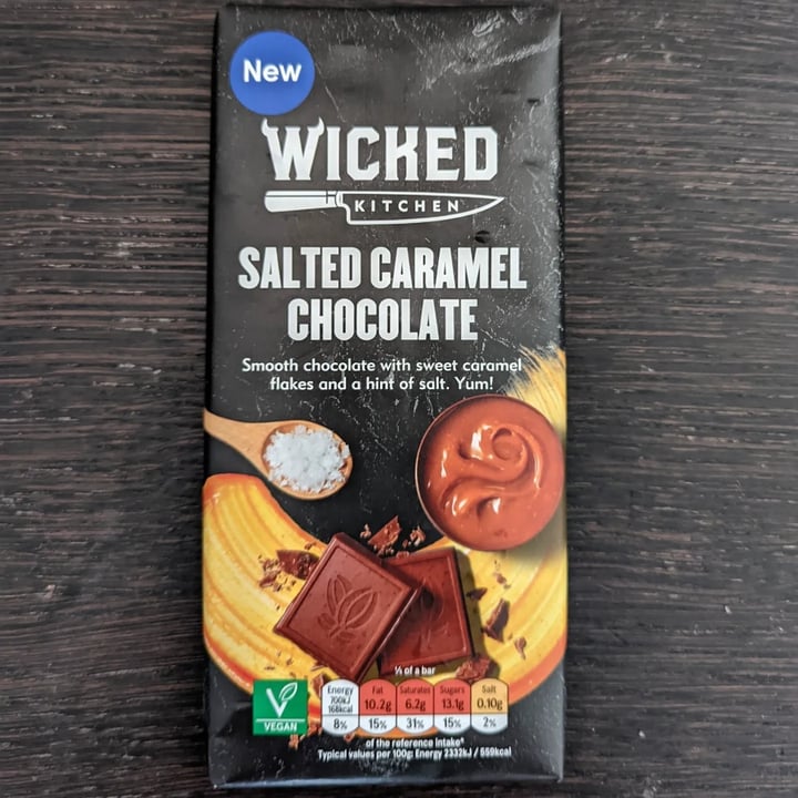 review photo of Wicked Salted Caramel Chocolate shared by @theonlywayisvegan on 11 Mar 2022 - review