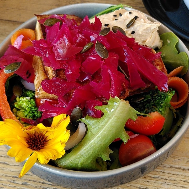 review photo of PEACH Vegan Kitchen & Zero Waste Store Tofu Salad shared by @raspden on 17 Aug 2020 - review