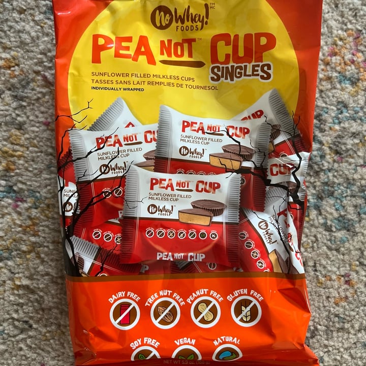 photo of No Whey! Foods Chocolate Large Pea "Not" Butter Cups shared by @whitneys6 on  01 Nov 2022 - review