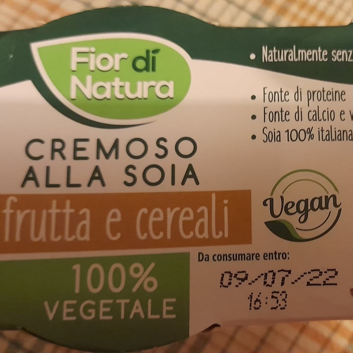 photo of Fior di Natura Cremoso alla Soia Frutta e Cereali shared by @mercedesmata on  27 Jun 2022 - review