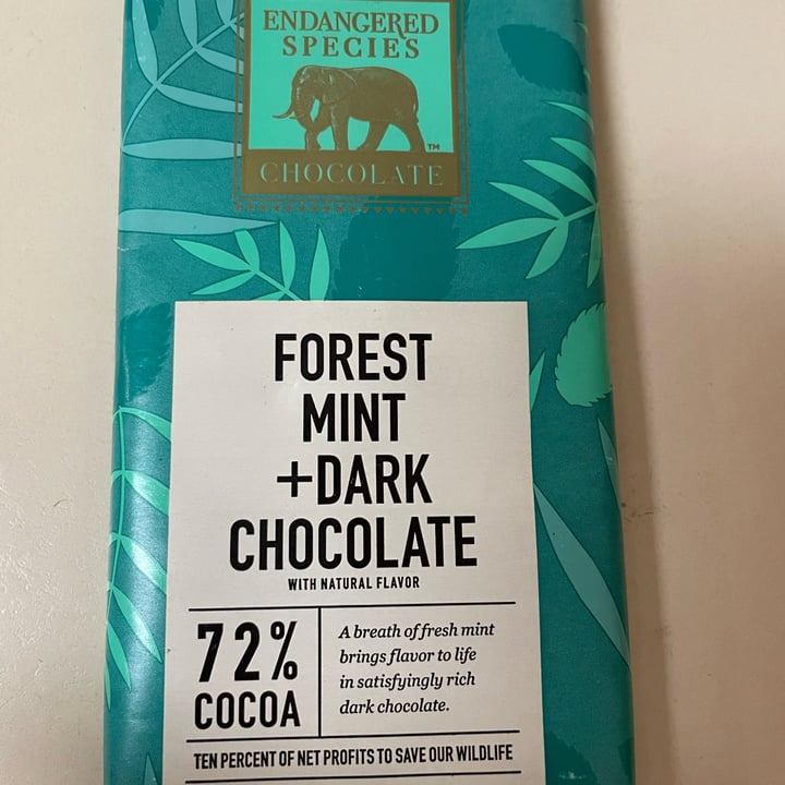 review photo of Endangered Species Chocolate Forest Mint + Dark Chocolate shared by @jillolson on 14 May 2022 - review