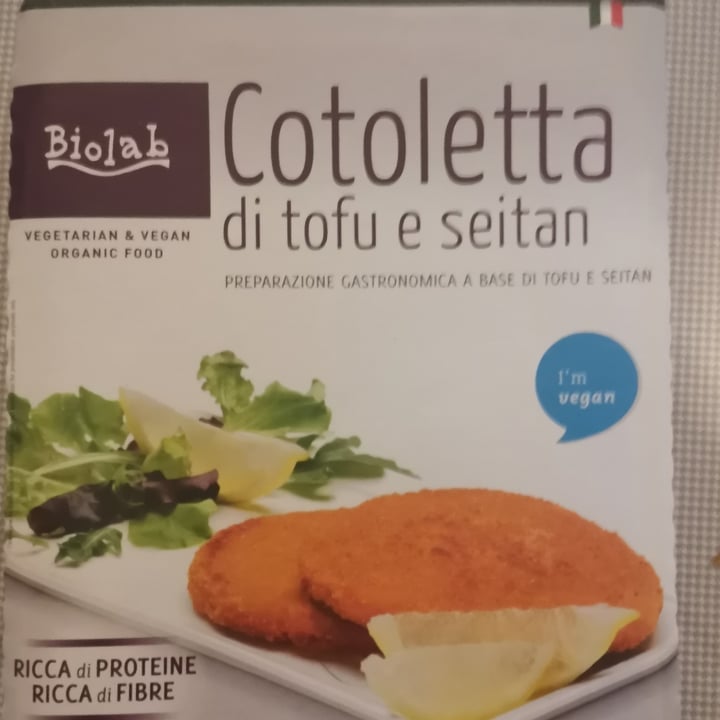 photo of Biolab Cotoletta di tofu e seitan shared by @elevegansoul on  23 Jul 2022 - review