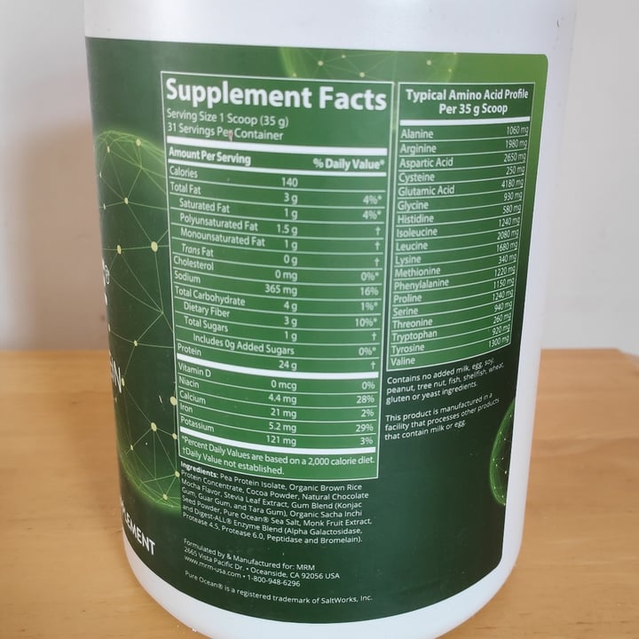 review photo of MRM Chocolate Mocha Smooth Veggie Elite Performance Protein Powder shared by @lickmyveg on 25 Feb 2021 - review