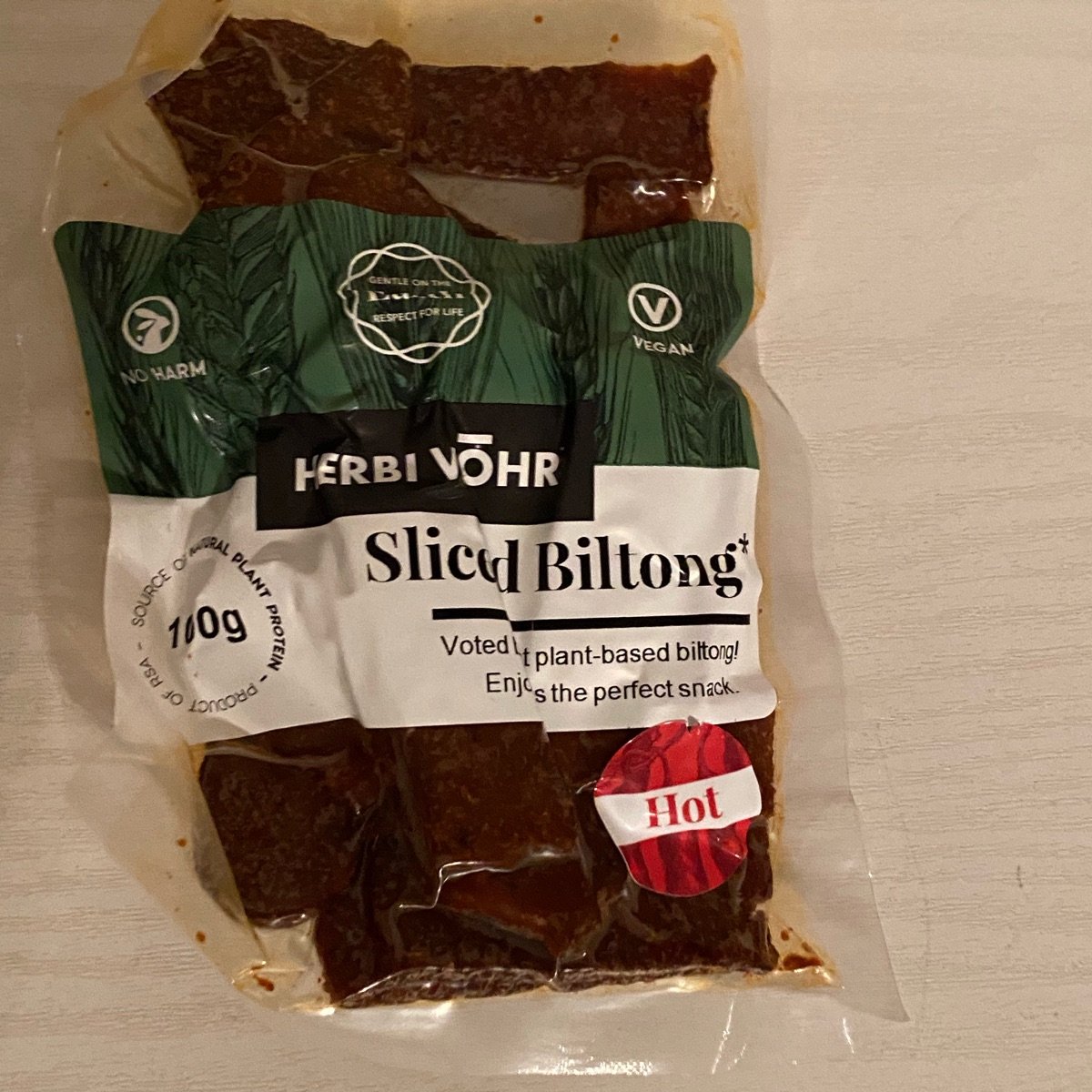 HERBI VŌHR Spicy Vegan Biltong Reviews | abillion