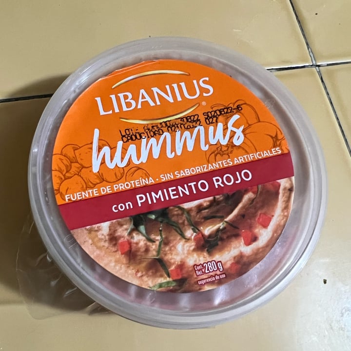 photo of Libanius Hummus con Pimiento Rojo shared by @shakitz on  30 Sep 2022 - review