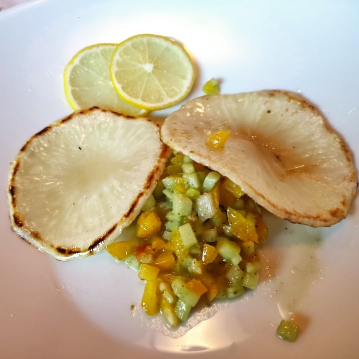 photo of Hotel Drei Birken bistecca di sedano rapa con verdure shared by @ambras on  21 Aug 2022 - review