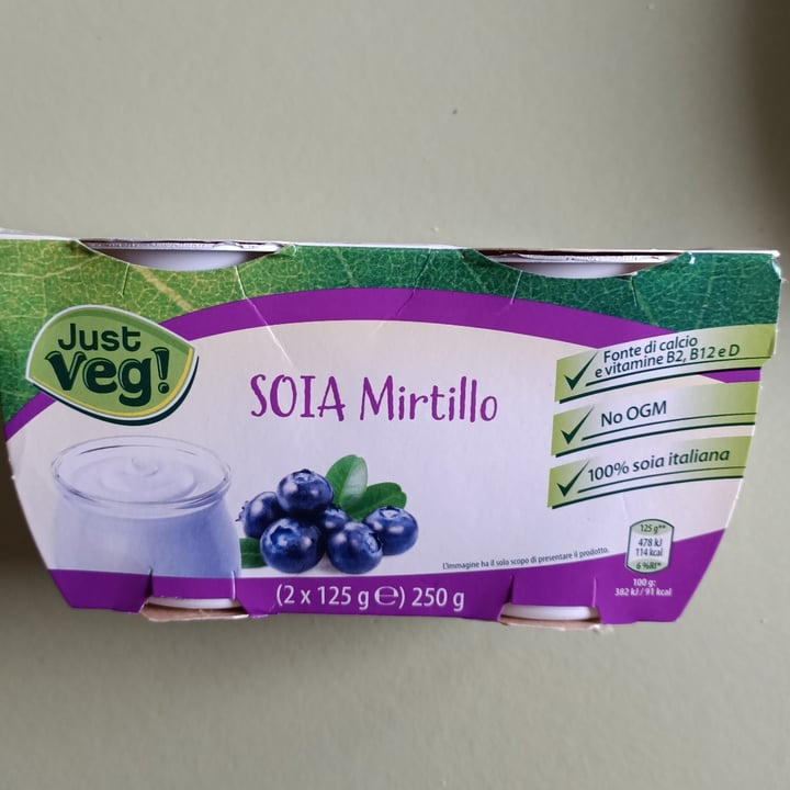 photo of Just Veg (ALDI España) Soia Mirtillo shared by @silvanamincuzzi on  18 Dec 2022 - review