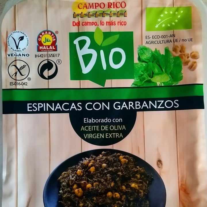 photo of Campo rico Espinacas con Garbanzos shared by @veg-ana on  24 Aug 2020 - review