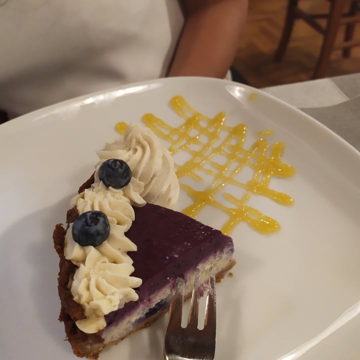 review photo of Ristorante Vegano Biologico La Lanterna Cheesecake ai Mirtilli shared by @camibonaldi on 16 May 2022 - review