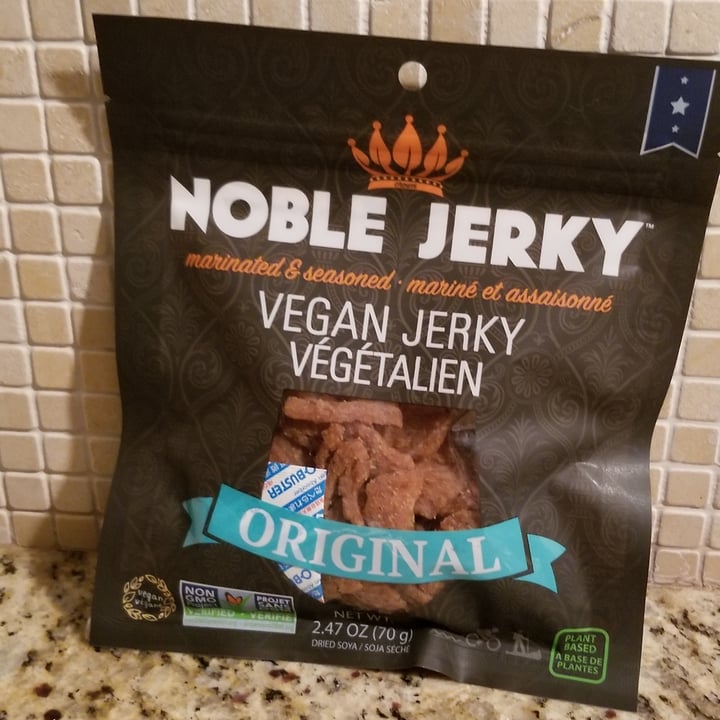 photo of Noble Jerky Vegan Jerky Original shared by @veganonvanisle on  09 Nov 2020 - review