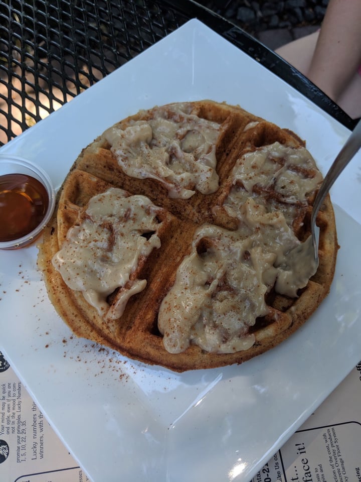 photo of The Buzz Coffee & Cafe Cinnamon Roll Waffle shared by @jknopp on  19 Jul 2018 - review