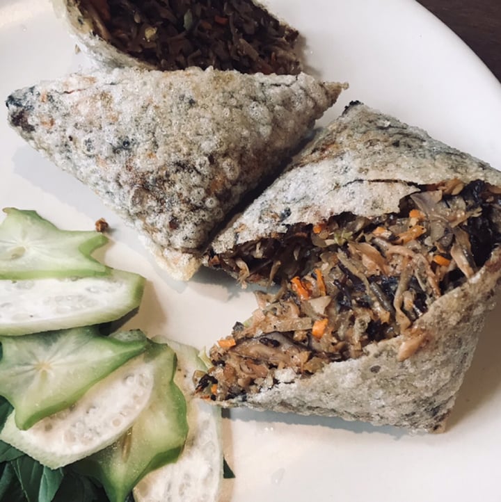 photo of Hum Vegetarian, Café & Restaurant Square deep fried spring roll shared by @fi-iv on  04 Jun 2019 - review
