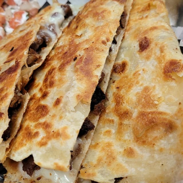 Photo of the dish “loaded quesadilla”