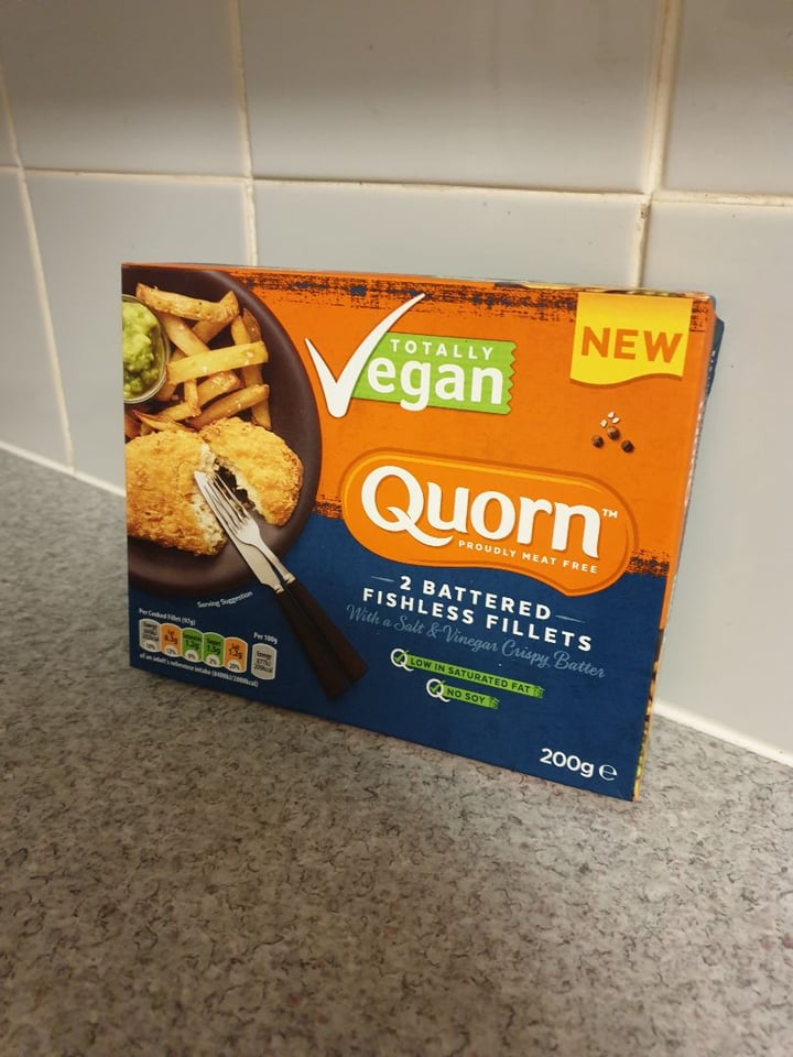 review photo of Quorn 2 Battered Fish Free Fillets shared by @teeve on 04 Apr 2020 - review