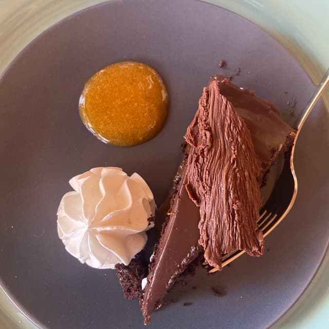 Photo of the dish “Sacher con panna”