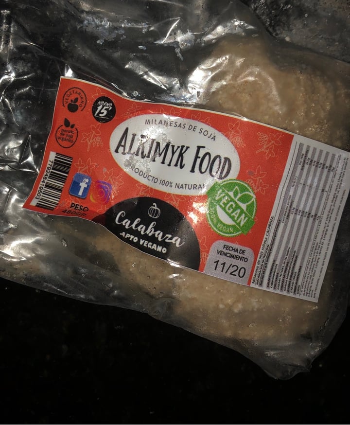 review photo of Alkimyk Food Milanesas de soja Orgánica Rellenas De Calabaza shared by @vickydeb on 27 Aug 2020 - review
