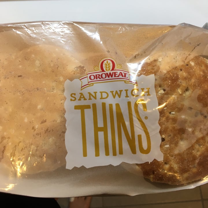 photo of Oroweat Sandwhich Thins shared by @healthyveganfood101 on  11 Nov 2021 - review